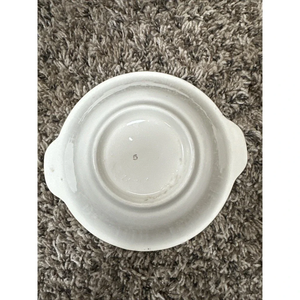 Cronin China Floral Cereal Bowl w‎ Handles Gold Trim Vintage Tab Handle Bowl